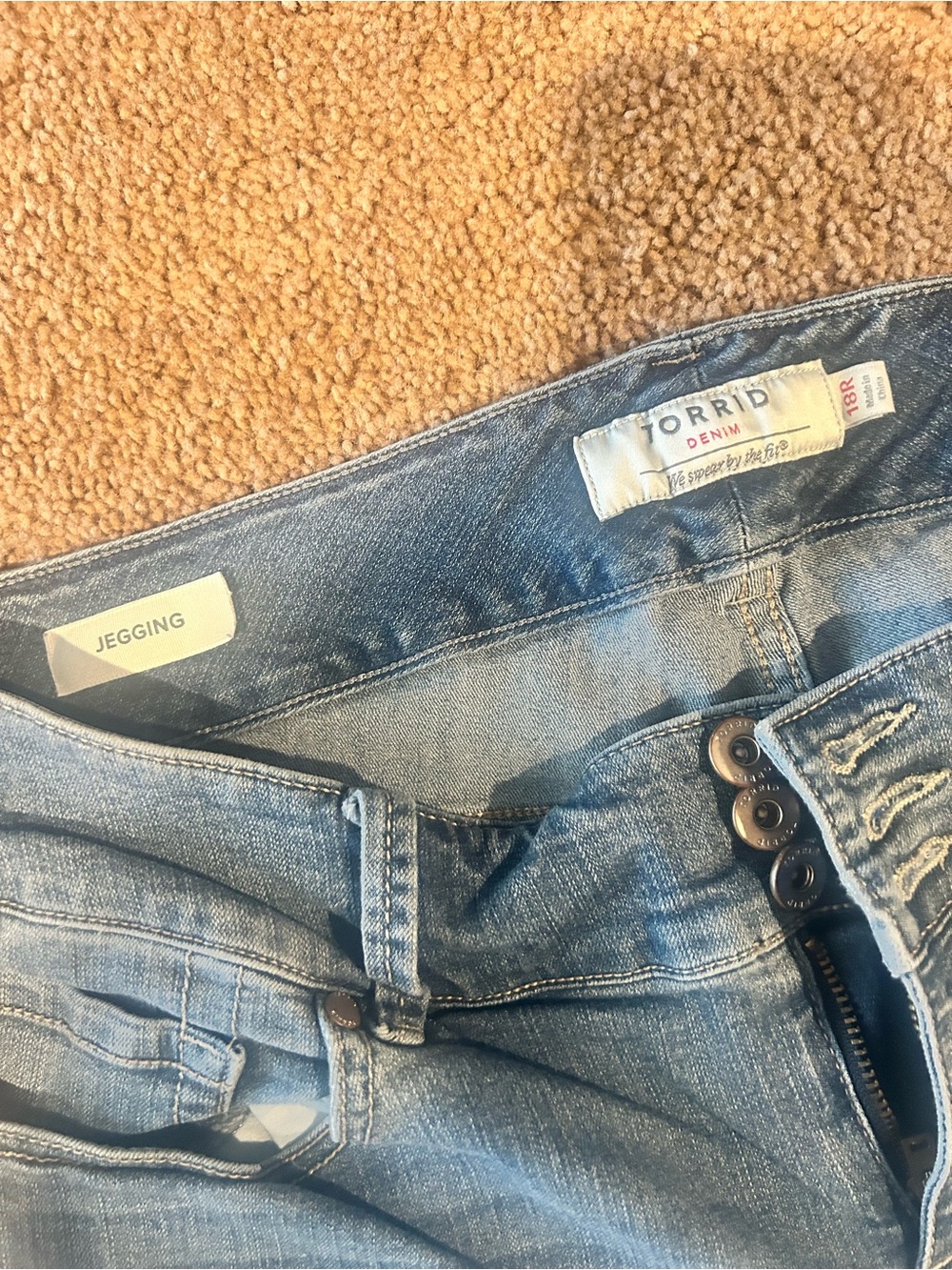 torrid light blue denim jeggings